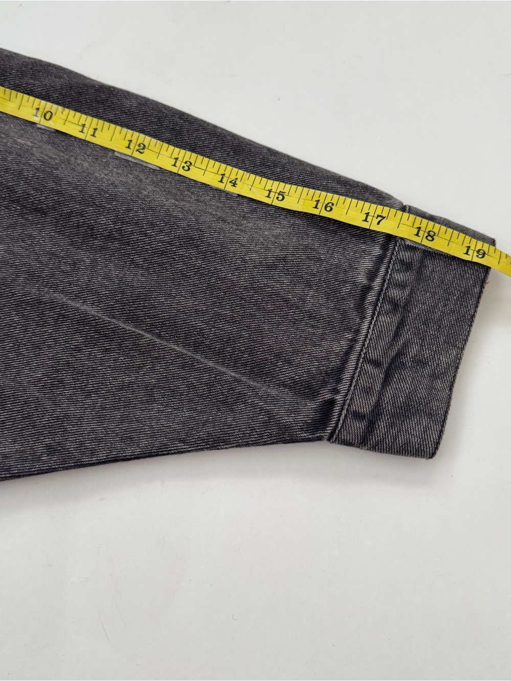 Free People We The Free Madison City Denim Jacket M Oversize Washed Black Grunge - Picture 11 of 13